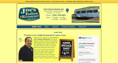 Desktop Screenshot of joespizzaconroe.com